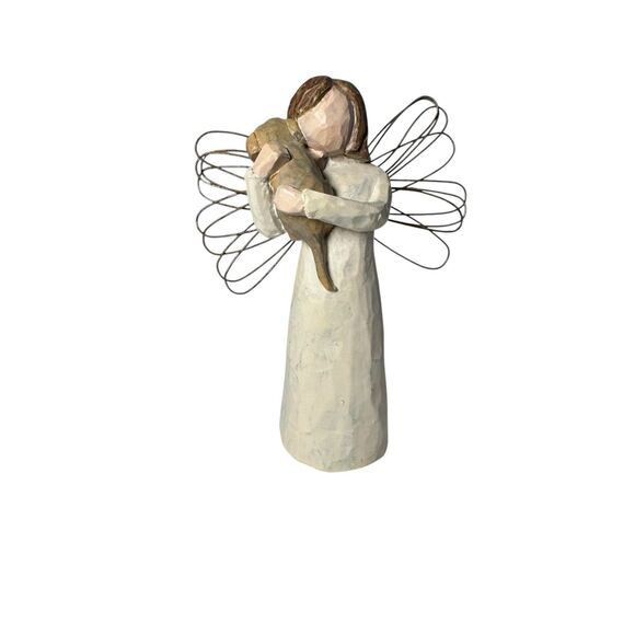 Willow Tree Angel of Friendship (26011) Angel Holding Puppy - Picture 9 of 16